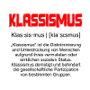 Eine Definition - Klassismus