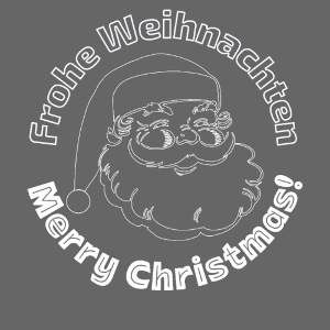 Frohe Weihnachten God Jul Tomte Line Konst