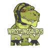 Wrestlingsaurus Rex Lutteur Lutte Dinosaures