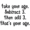Prenez votre âge