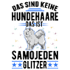 Samojede Glitzer Schlittenhund Samoyed