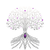 Yggdrasil Weltesche Lebensbaum mit Mondphasen