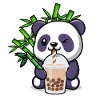 Panda Boba Tea Funny Bubble Tea Foodie Pet Lover