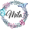 Mila, Navn, Bogstaver, Blomsterkrans, Gave