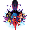 Miraculous Superhelden vs Hawk Moth