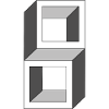 Grayscale Cube Frames