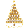 A gingerbread Christmas tree