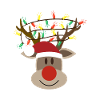 Moose Head Rudolph Moose Reindeer