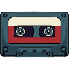 Retro Cassette Audio Tape