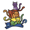 Rainbow Cats Stack