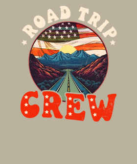 Motif Équipe Road Trip Américain personnalisé sur vêtement