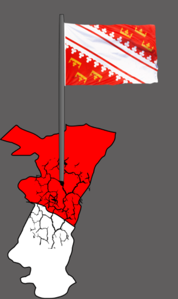 T-shirt Drapeau Alsace Emblème Régional