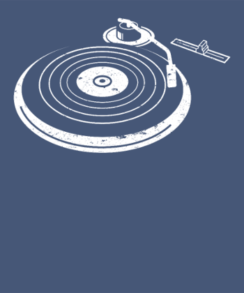 T-shirt Platine Vinyle DJ Rétro