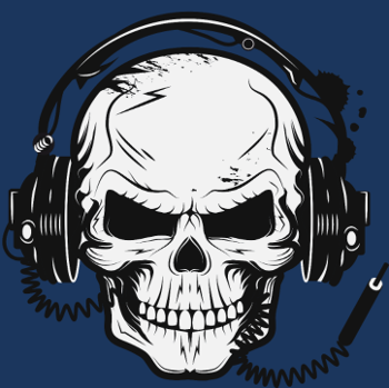 Tête de Mort Casque Audio - Esprit Rock