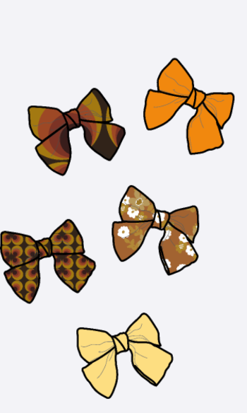 noeuds papillon 70s
