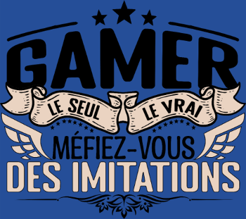 T-shirt 'Le Vrai Gamer' : Méfiez-vous des Imitations
