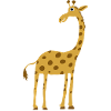 stehende Giraffe