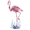 cristaux flamant rose Press