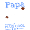 Papa rugbyman tee drole