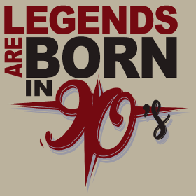 Affirmez votre fierté d'être né dans les années 90 avec ce motif "Légendes Nées Années 90". Son design audacieux et son message percutant en...