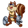Squirrel deadlift