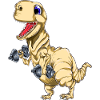 Tyrannosaurus bicep curls