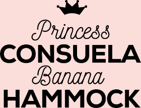 Motif Princess Consuela Banana Hammock - T-shirt Culte Friends personnalisé sur vêtement