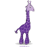 Purple giraffe
