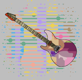 Motif Guitare Passion personnalisé sur vêtement