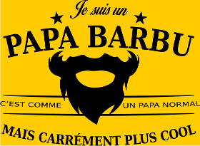 Motif Papa Stylé Barbu à imprimer