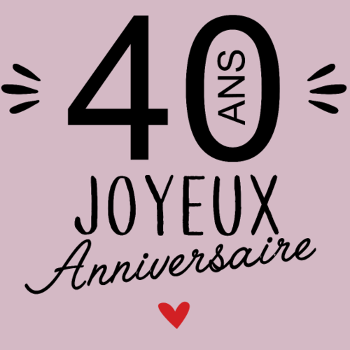 T-shirt Anniversaire 40 Ans : La Fête Commence !