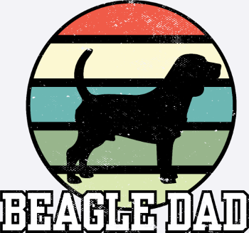Beagle Dad I Retro Beagle Dad