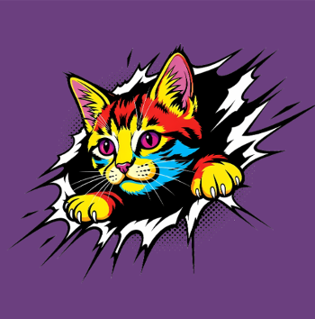 T-shirt Pop Art Comic - Effet Larme Original