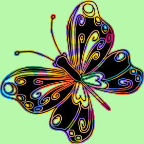 Motif Papillon Élégant personnalisé sur vêtement