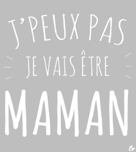 Annoncez votre grossesse avec humour grâce au t-shirt 'J'peux Pas, Je Vais Être Maman !'. Une idée cadeau originale pour future maman comblé...
