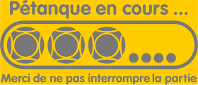 Motif Pétanque en Cours : Ne Dérangez Pas ! à imprimer
