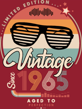 Motif Vintage Depuis 1965 : L'Année de Votre Légende personnalisé sur vêtement