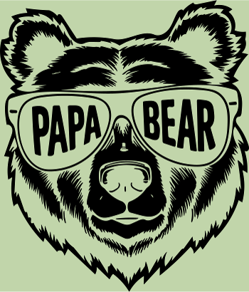 T-shirt Papa Bear - Le Papa Câlin de la Famille