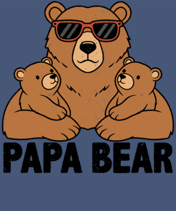 T-shirt 'Papa Bear' - Force et Tendresse Familiale