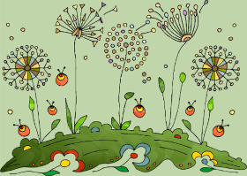 Motif Éclat Floral personnalisé sur vêtement
