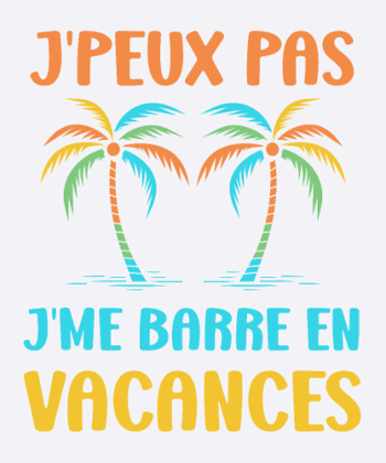 je suis en vacances