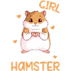 Hamster Girl Kids Gift