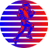 Retro Neon Quarterback