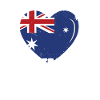 Australien Flag Heart Australien Day australske