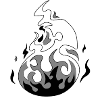 white flame