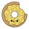 Cute Kawaii Lemon Donut