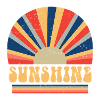 Retro 70s Style Hippie Sunshine