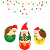 Hérissons Noël