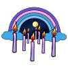 Candles Sky Beyond Rainbow Reincarnation