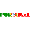 Portugal Lettering Flag Flag
